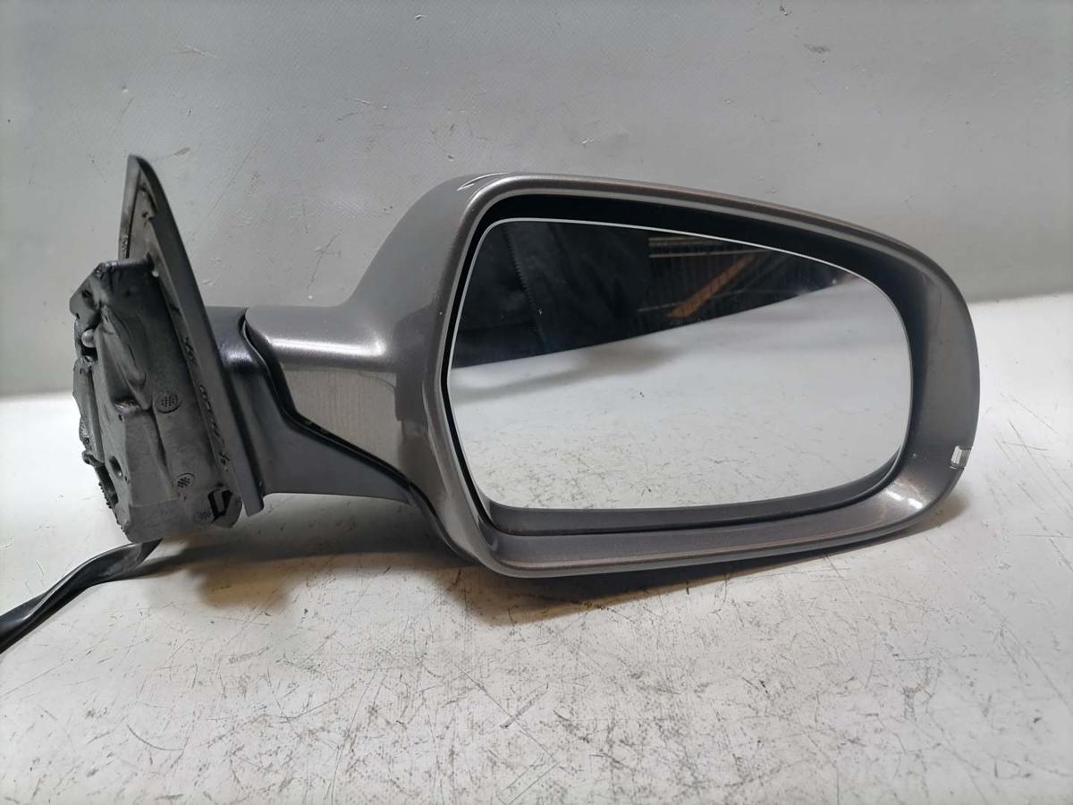 Audi A3 8P original Au&szlig;enspiegel rechts elektrisch LY1P Dakotagrau Metallic BJ12